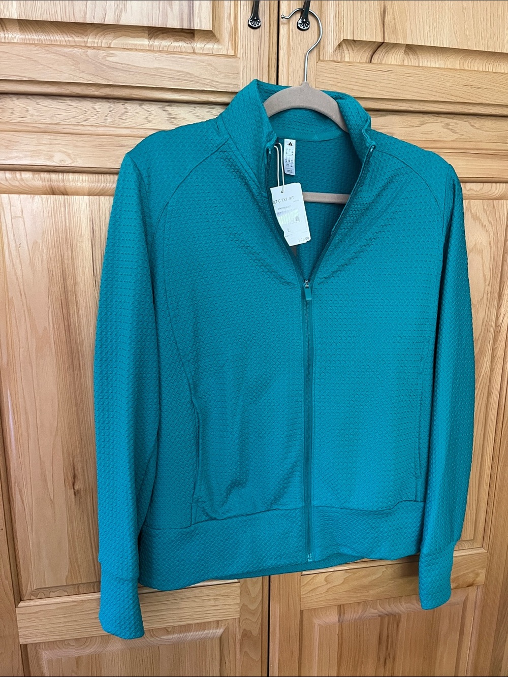Adidas Teal Zip-Up Women's Jacket NWT